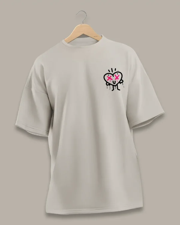 Drip Heart Oversized T-Shirt - Image 2