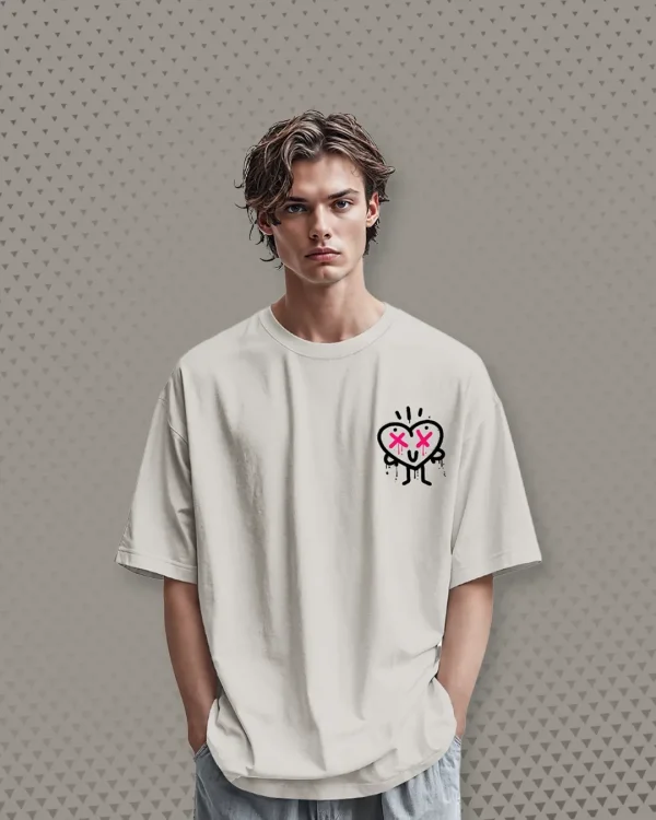 Drip Heart Oversized T-Shirt
