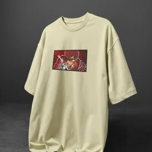 Guts Berserk Embroidered Oversized T-Shirt